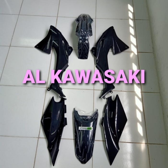 cover body set bodi fullset klx150 bf klx 150 bf hitam original