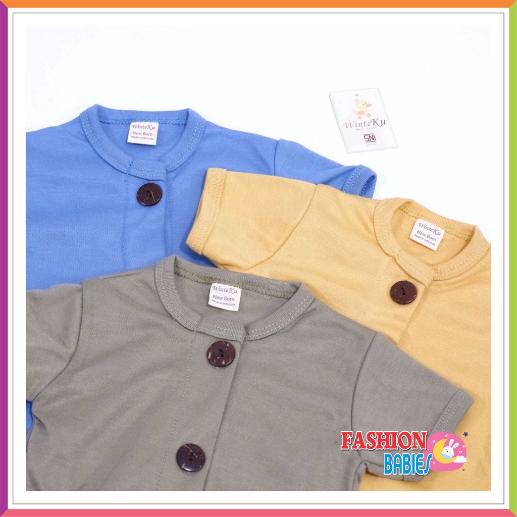 WINTEKU SETELAN BAYI KANCING BASIC POLOS | BASSIC BABY SET BUTTON JUNGLE 0-2 TH