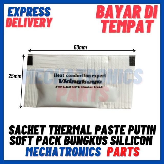 [DEV-9385] SACHET THERMAL PASTE PUTIH SOFT PACK BUNGKUS SILLICON COMPOUND GREASE