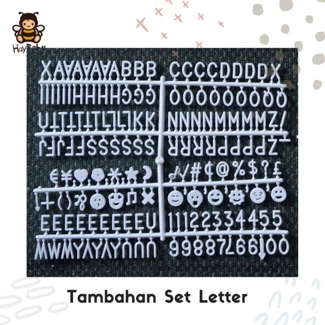 

HAYBABY SET LETTER TAMBAHAN