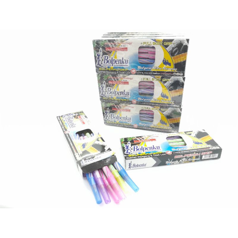 

Pen Ballpoint Pulpen Ulir Bolpenku Hitam ATK Stationery