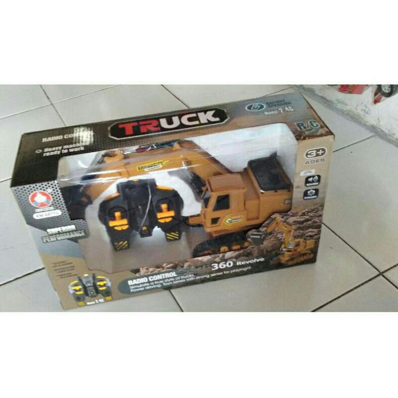 rc truck exavator bego mobil remote control mainan anak