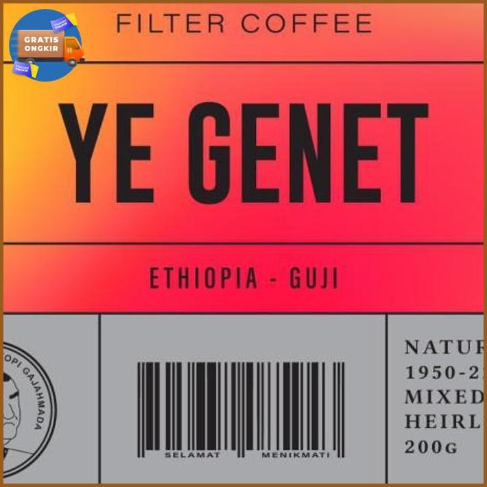 

✅Harga ETHIOPIA YE GENET (1kg) ⭐⭐⭐⭐⭐