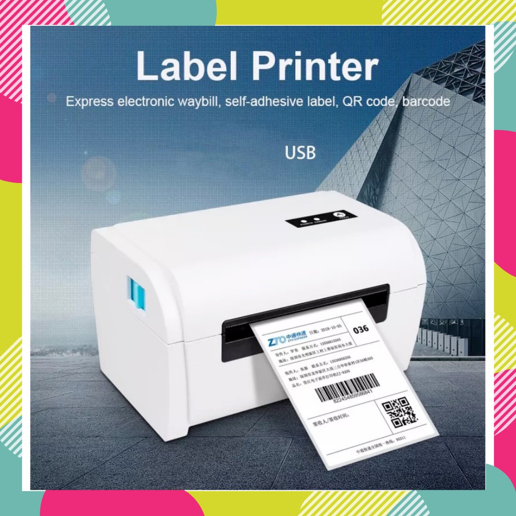 Printer Mini POS Thermal Receipt Label Printer 110mm ZJiang ZJ-9200