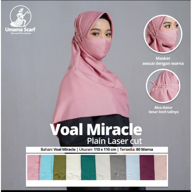 JILBAB VOAL MIRACLE MASK UMAMA MURAH