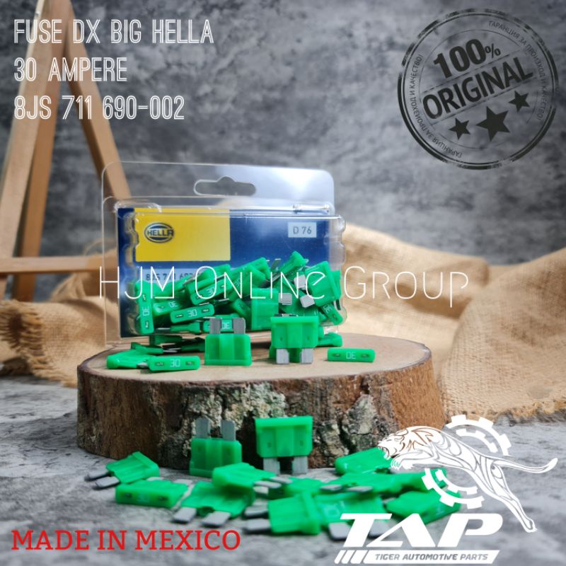 FUSE DX BIG 30 AMPERE HELLA ORIGINAL - SEKRING TUSUK TANCAP BESAR 30A
