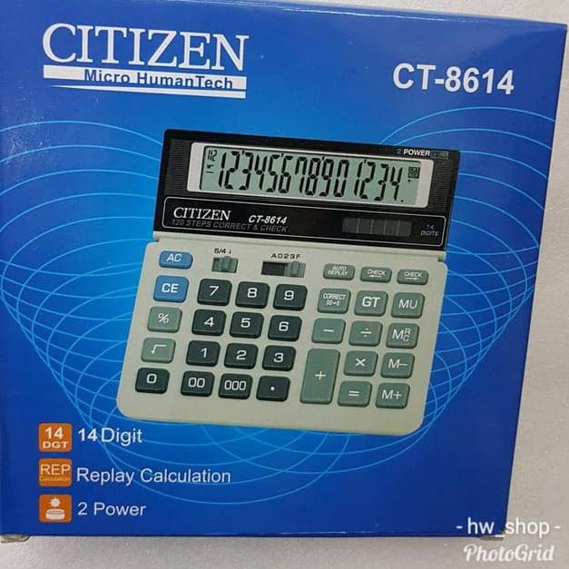 

Terbaru! Kalkulator Citizen Ct 8614 . Kalkulator Citizen 14 Digit Calculator CT8614 ..