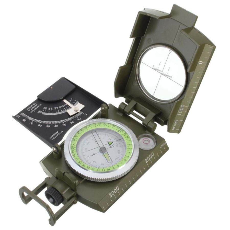 Kompas Militer dengan Clinometer - K4074 - Green