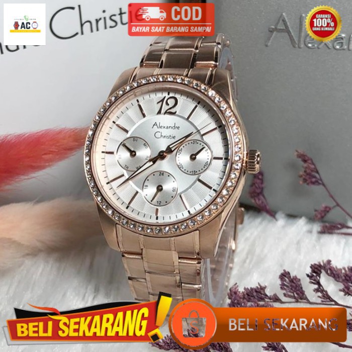 JAM TANGAN WANITA ALEXANDRE ALEXANDER CHRISTIE CRISTIE CRISTY CHRISTY WANITA ORIGINAL AC2645