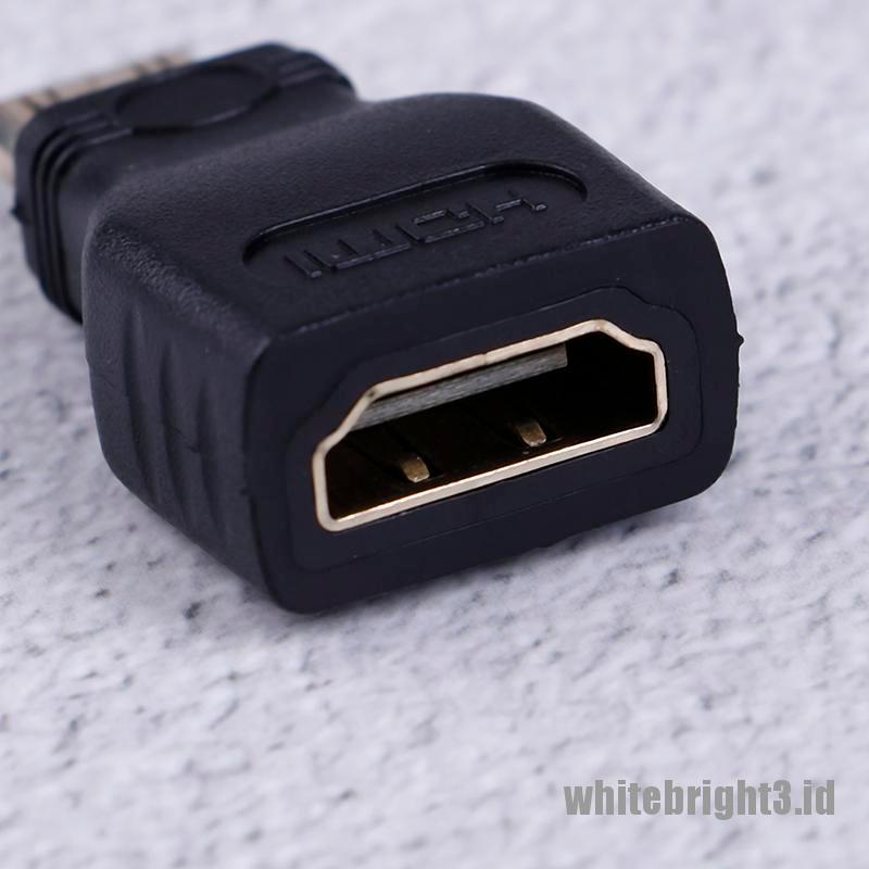 &lt; White3 &gt; Adapter converter hdmi 1.4 female jack Ke mini hdmi male