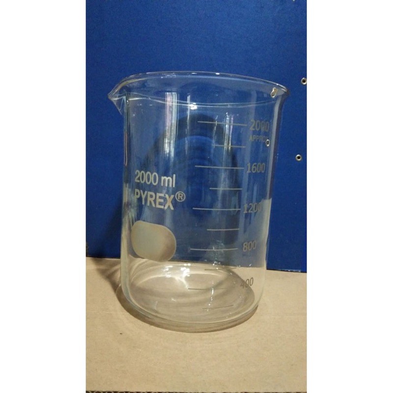 beaker glass 2000ml merk pyrex