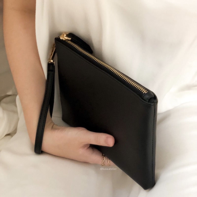 MIKAIA - KYRA Leather Wristlet Clutch Pouch - Dompet Kulit Wanita