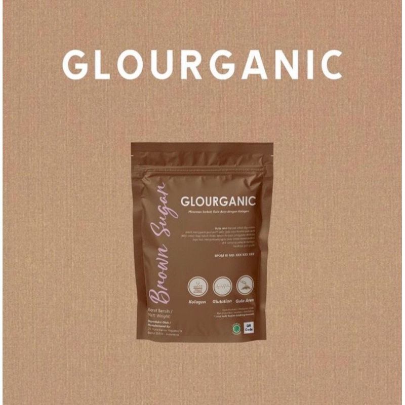 BPOM COLLAGEN DRINK BROWN SUGAR GLOURGANIC COLLAGEN GLOURGANIC