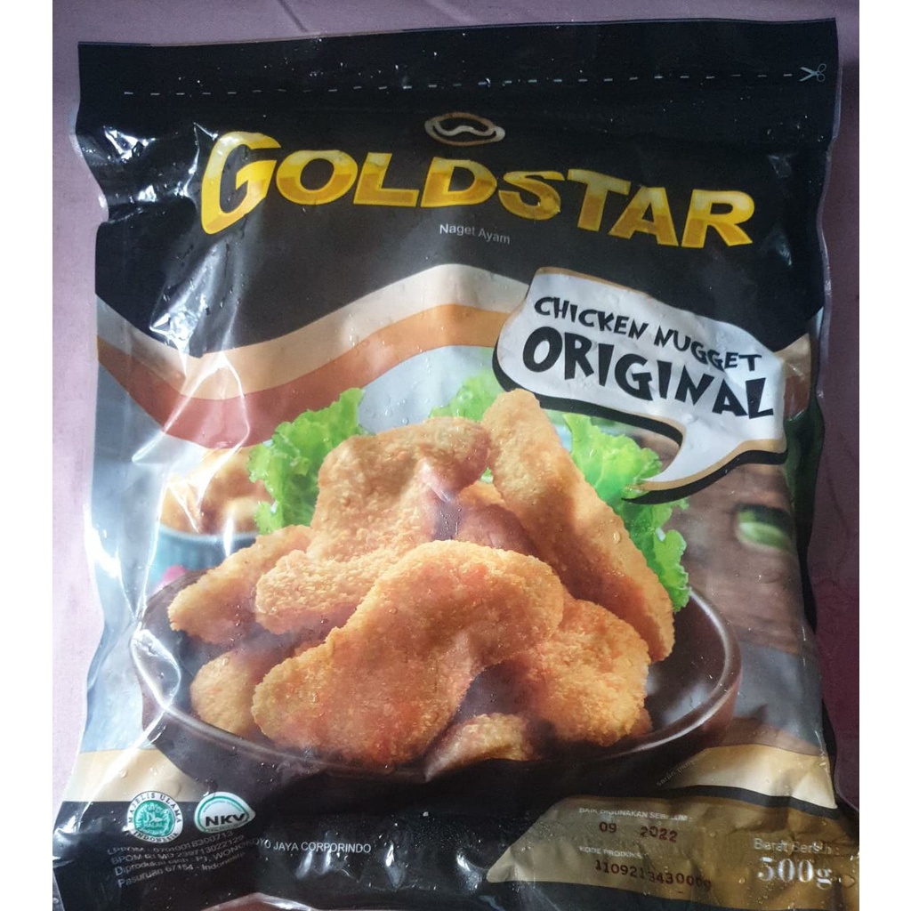 

GOLDSTAR CHICKEN NUGGET ORIGINAL 500 GRAM