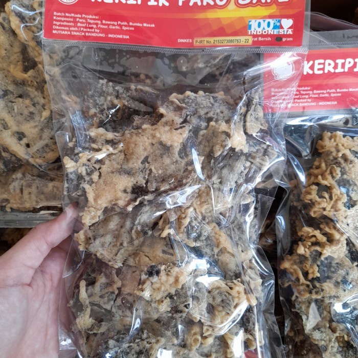 

Snack Keripik Paru Crispy Gurih Asli Oleh Oleh Bandung Gurih