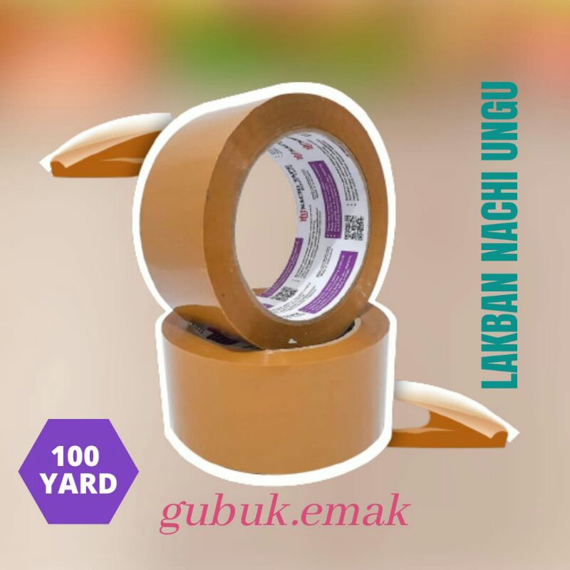 

ISOLASI LAKBAN NACHI COKLAT 2 INCH 48 MM 100 YARD KUALITAS TERBAIK CORE UNGU