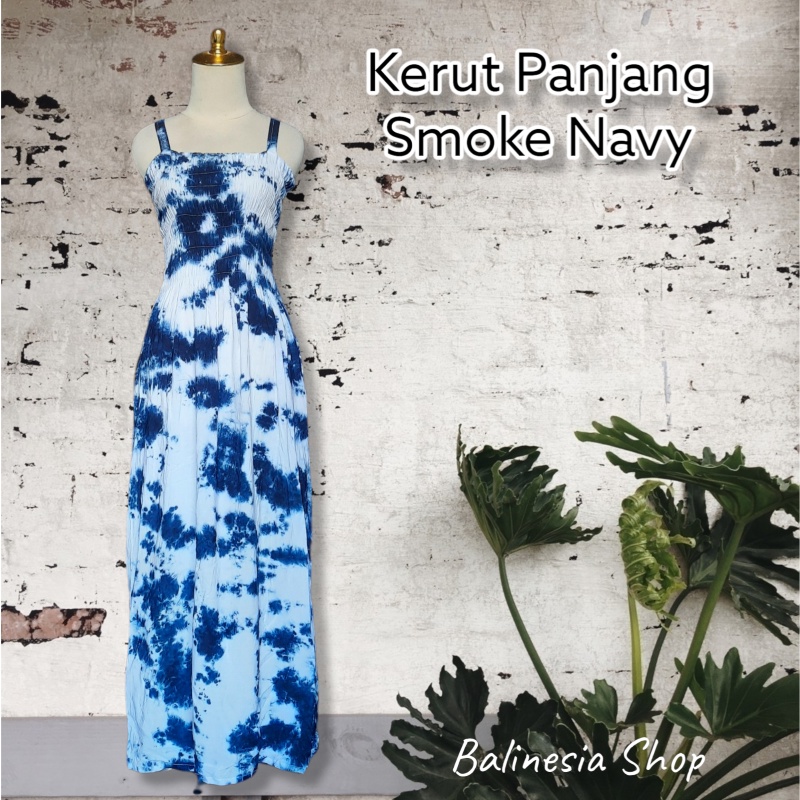 DRESS KERUT PANJANG WANITA RAYON