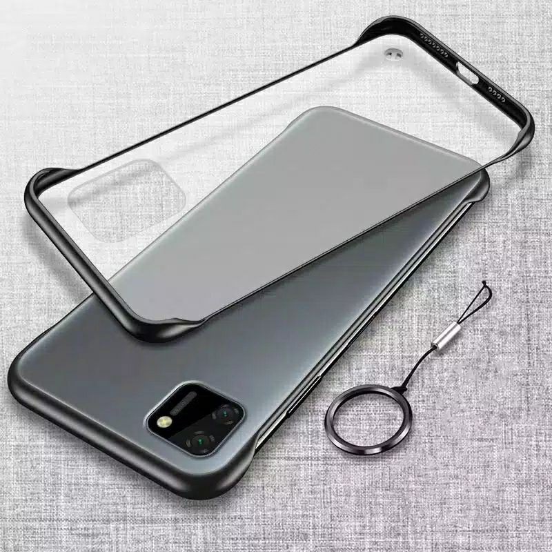 Case Oppo Realme C11 Hardcase Frameless Tranparent Matte Ring Casing