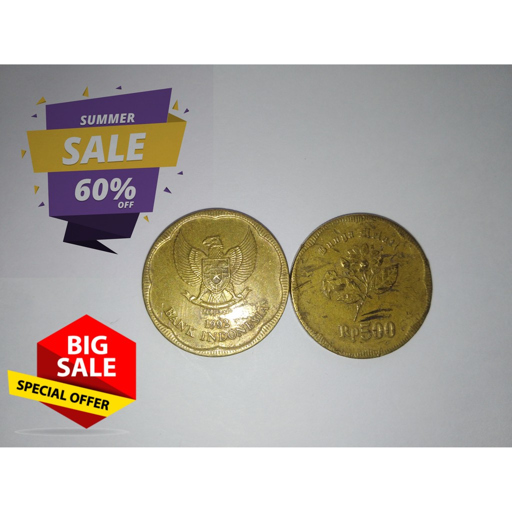 Uang Logam Rp500 Tahun 1992