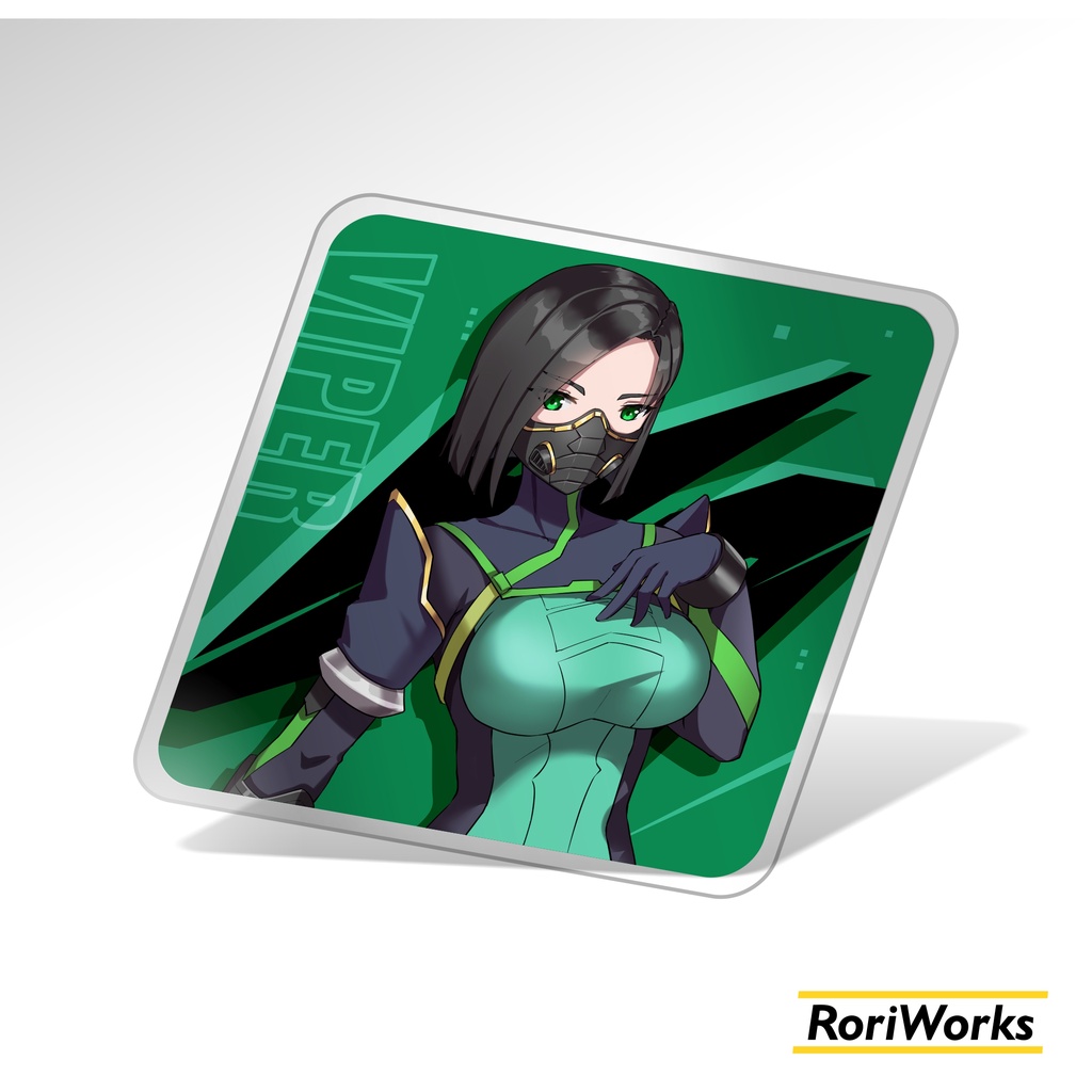 Acrylic Coaster Anime - Viper Valorant