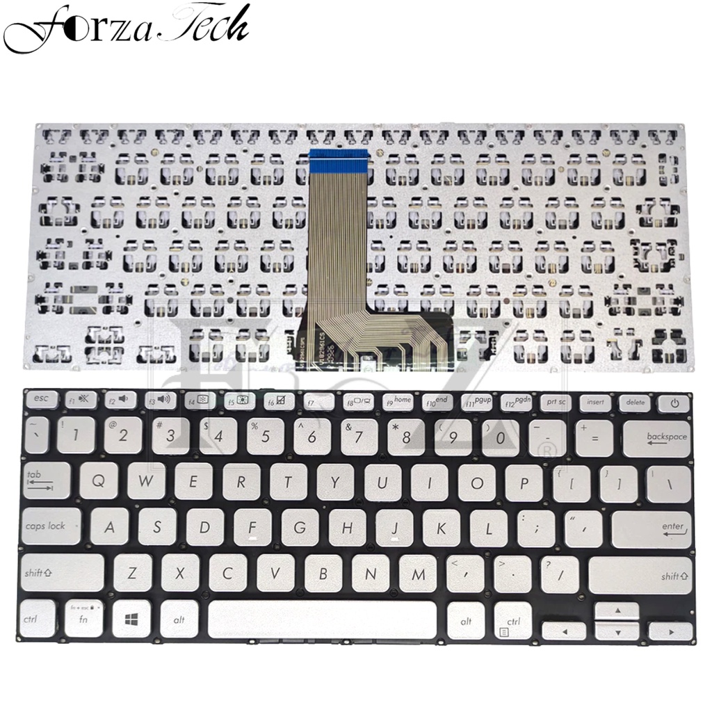 Keyboard ASUS A409 ASUS X412 A409M A409J A409JA ASUS Laptop Keyboard Silver