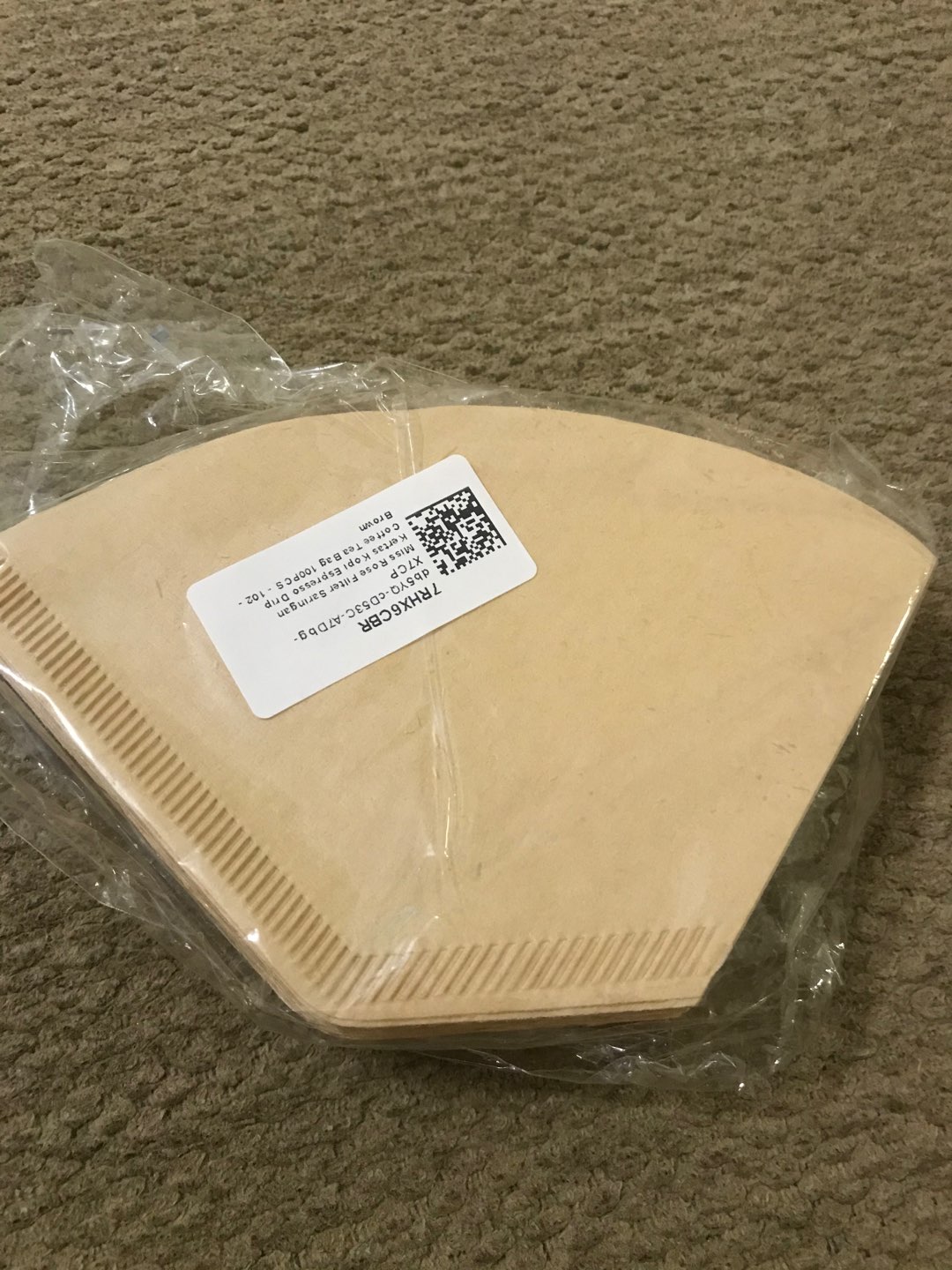 Paper Drip Coklat 100 Pcs - Alat Kopi Kertas Filter Flat Bottom