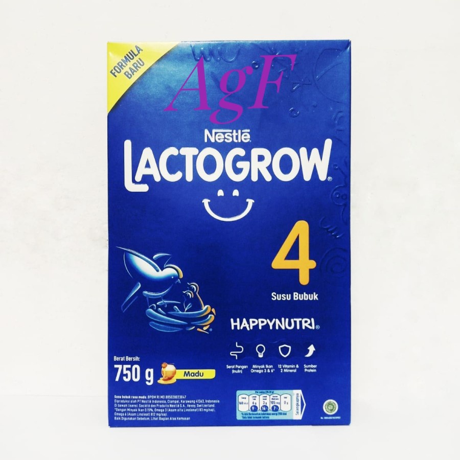 

Lactogrow 4 Happynutri Honey 750 g atau gram (Nestle)