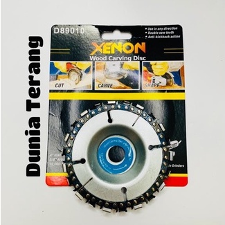 Wood Carving Disc XENON  4'' Mata Gerinda Grinder Gurinda Ukir Pahat Potong Kayu Chainsaw Disc Chain Saw Rantai Chain Carving Disc XENON D89010