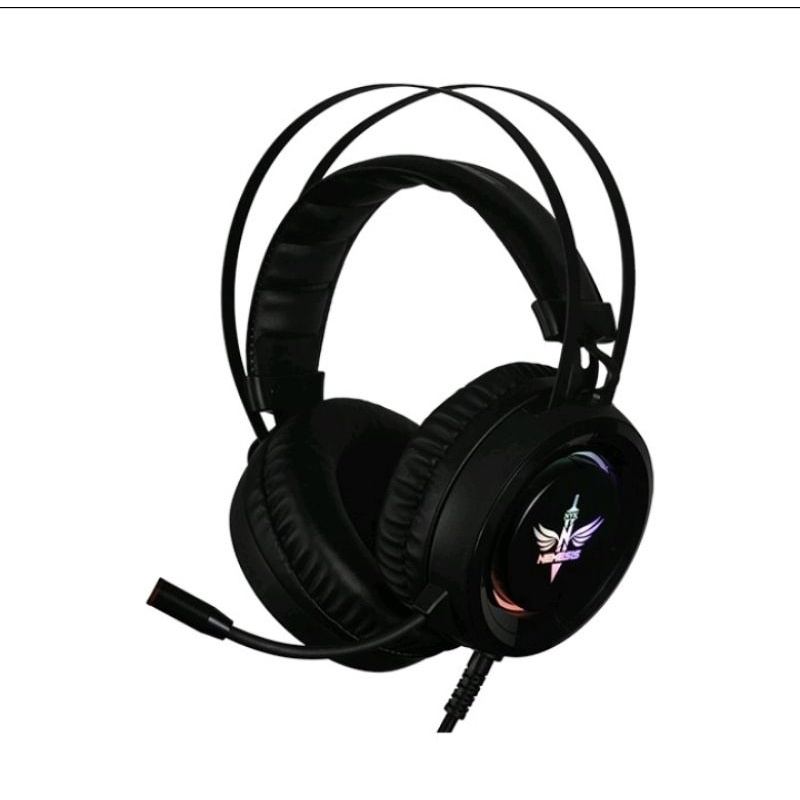 Headset Gaming Rgb Rubick Hs N09 - Free Audio Spliiter nyk