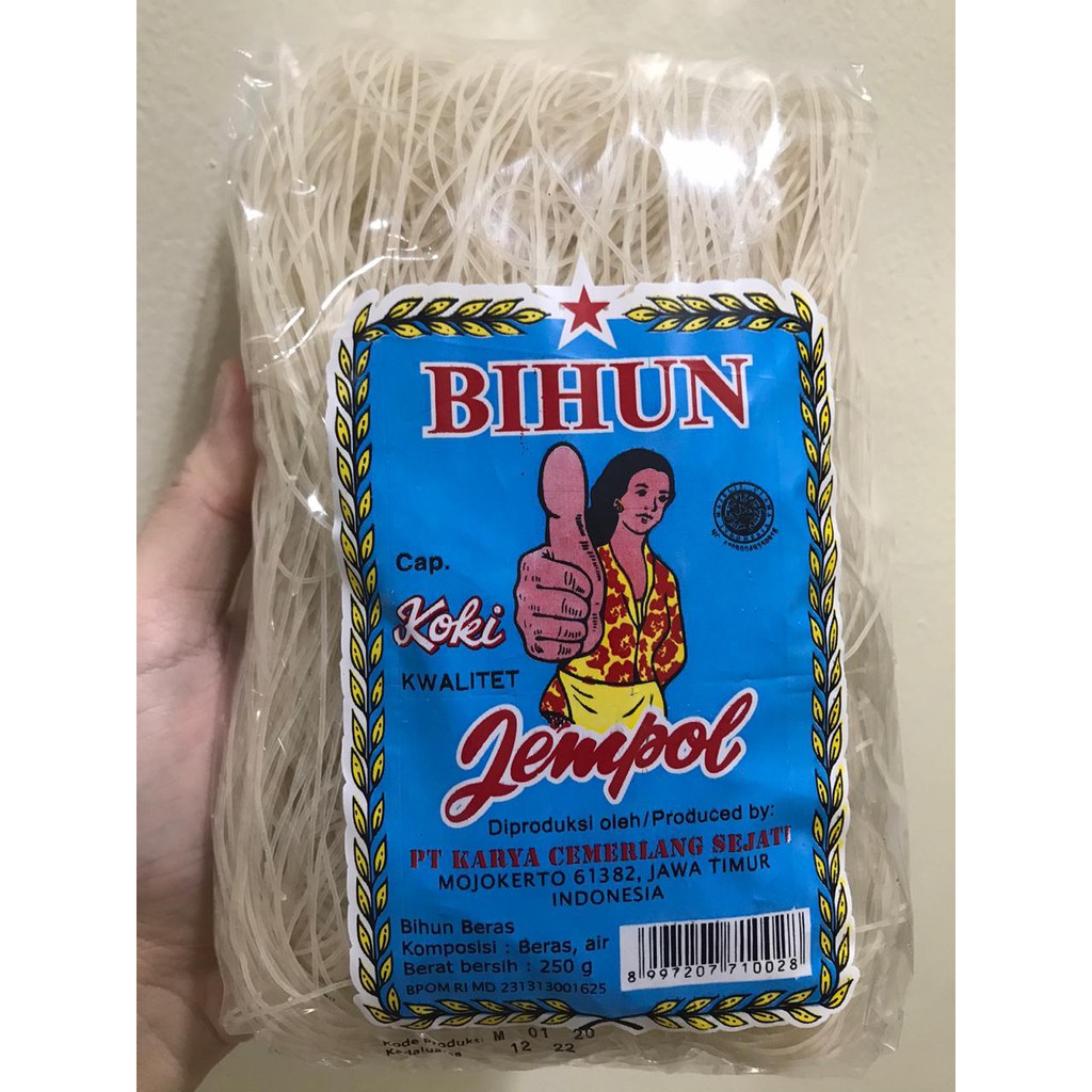 

Bihun Beras Cap Koki Kwalitet Jempol 250 Gram per bungkus