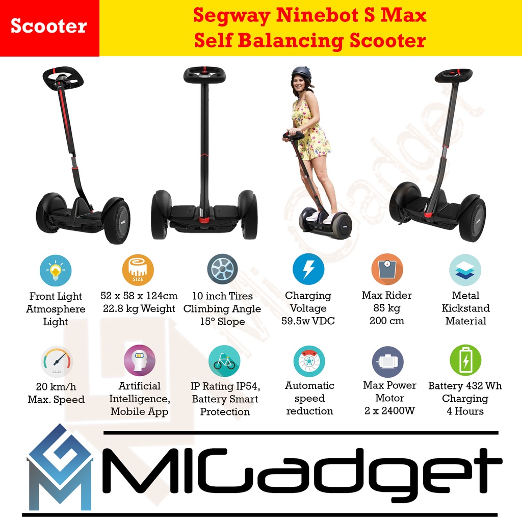 Segway Ninebot S Max Self Balancing Scooter