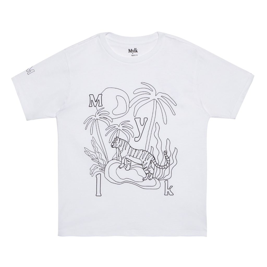 MYLK By Rafathar  Tshirt White + Painting tools