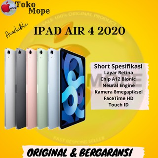 IPAD AIR 4 2020 64GB &256GB WIFI ONLY & CELLULAR GARANSI 1