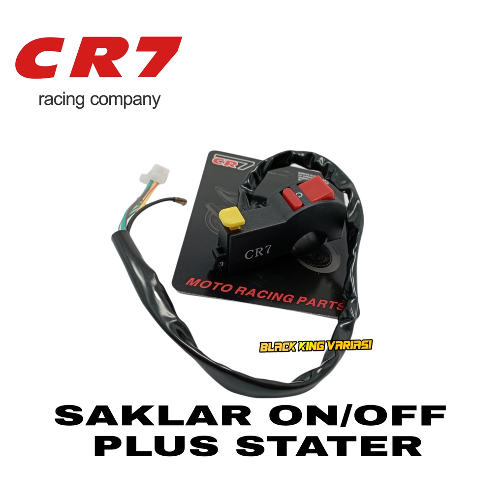 Saklar ON OFF Lampu Motor CR7 Saklar Tombol  Unibers