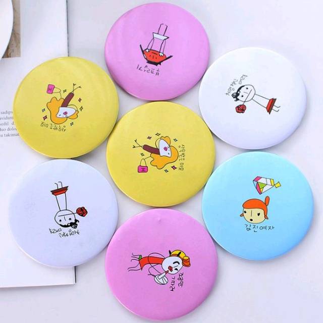 (BISA COD) KACA RIAS - CERMIN MINI - POCKET MIRROR - KACA DANDAN