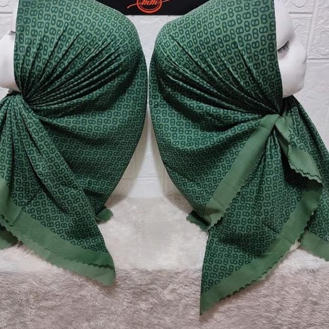 Harga Murah.. TERBARUU Hijab Voal Motif BUTTON series / kerudung segiempat voal motif / kerudung dee