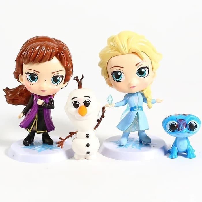 4 pcs/set Figure Frozen 2 Ana Elsa Olaf Chibi Ver.