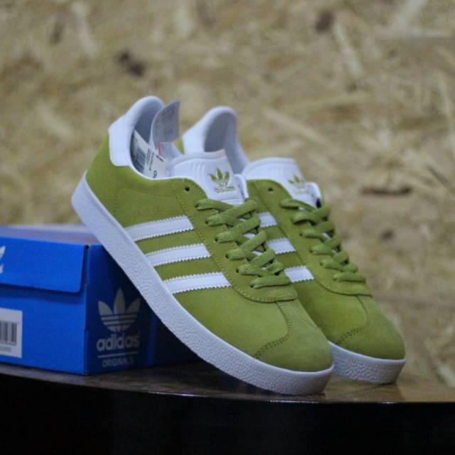Adidas gazelle green white bnib indonesia