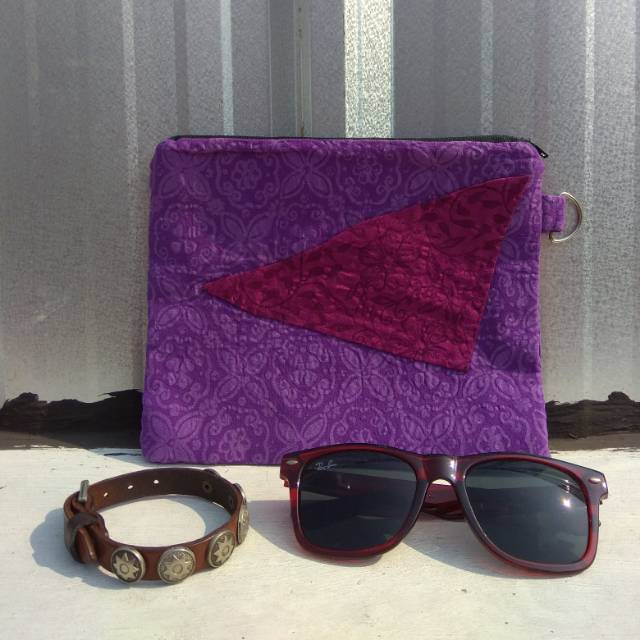 Tas kosmetik besar handmade berbahan katun lembut