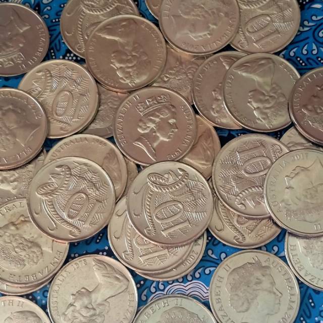 Koin asing Australia 10 Cent