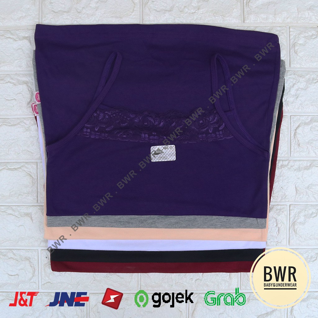 TANGTOP LUTTY DEPAN RENDA KECIL | Kaos dalam wanita Tangtop Wanita Tali Kecil Berenda | Bwr