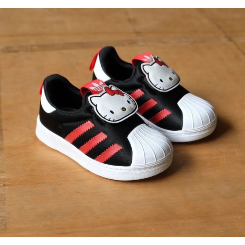 SEPATU ANAK ORIGINAL ADIDAS SUPERSTAR 360 HELLO KITTY