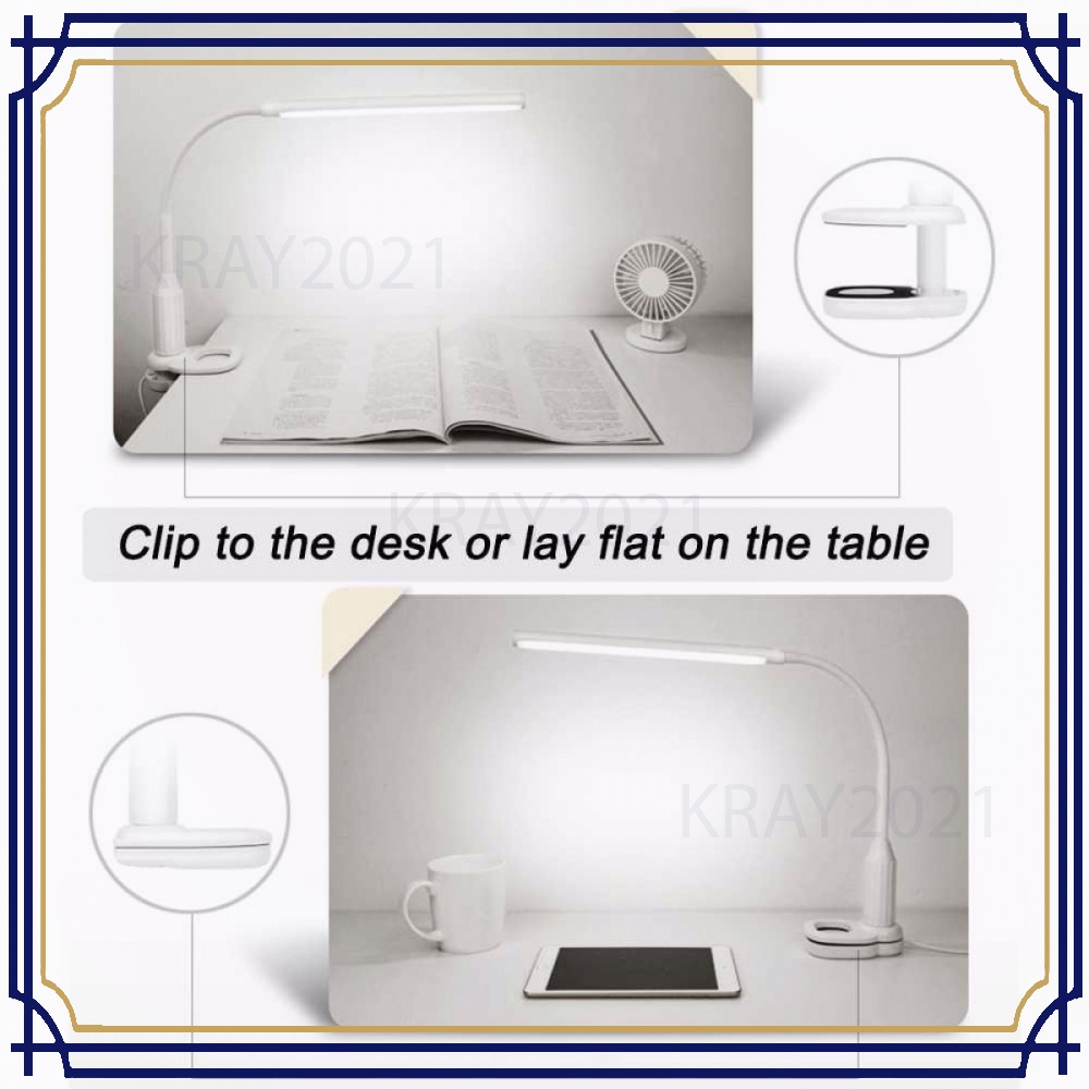 Lampu Meja LED Desk Lamp Clip 24 LED 5W - L1515W