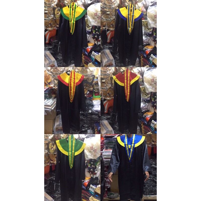 Toga wisuda SMP dan SMA toga wisuda SMP toga wisuda SMA bahan satin stok ready toga wisuda