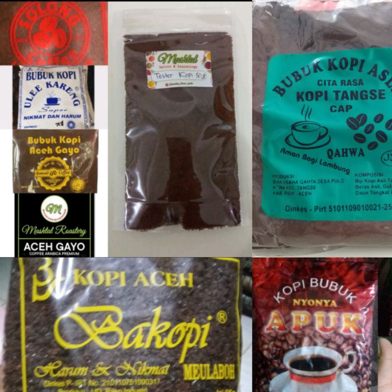 

Tester 50 g Kopi Best Sellers di Aceh | Solong, Ulee Kareng, Bawadi, Mashtal Roastery, Tangse Tongkat Ali, Kopi Khop, Kopi Apuk Merah, Ulee kareng MDF