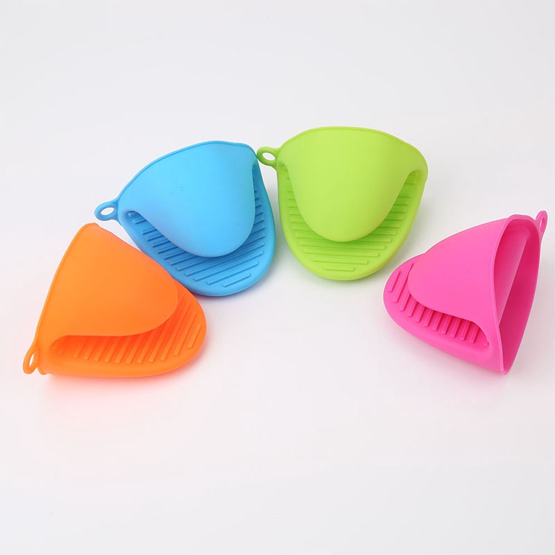 1pc Klip Sarung Tangan Bahan Silikon Tebal Anti Melepuh Untuk Microwave / Oven