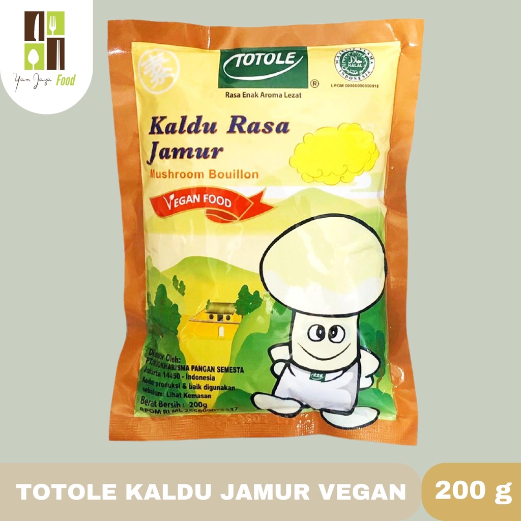 Totole Kaldu Jamur [40g/80g/200g/400g/1Kg]  Vegan Vegetarian Penyedap Rasa Pengganti MSG Mushroom Buillon