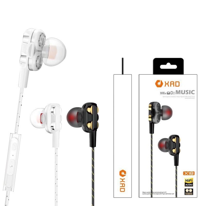 BUDS IN-HF / HEADSET / HEDSET / HANDSFREE / EARPHONE XRD X18 SUPER BASS