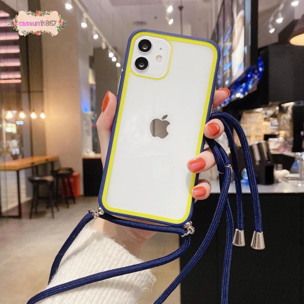 Softcase slingcase lanyard tali aurora samsung A12 A20 A30 A21 A21S A32 M80S A91 S10 LITE CS1840