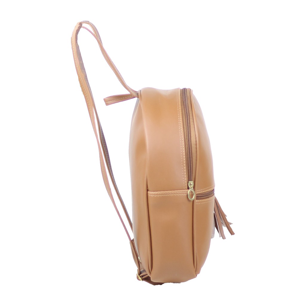 Ransel Wanita Backpack Tas Remaja Colombo Mocca Bahan Tebal Fashionable Ransel Keren